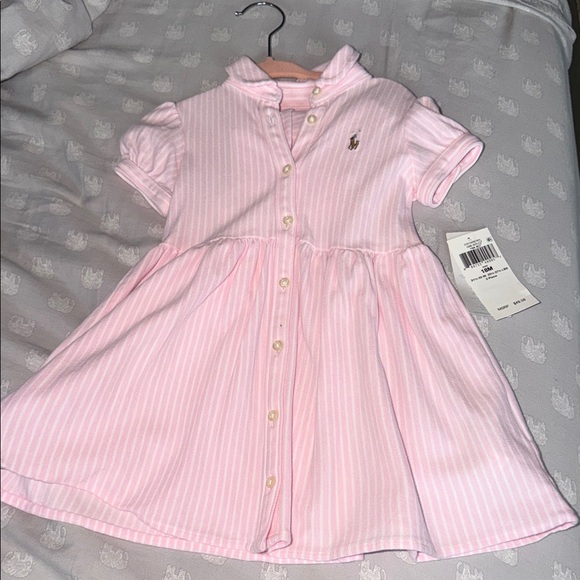 Polo Ralph Lauren Other - Polo by Ralph Lauren Pink Striped Kids Dress